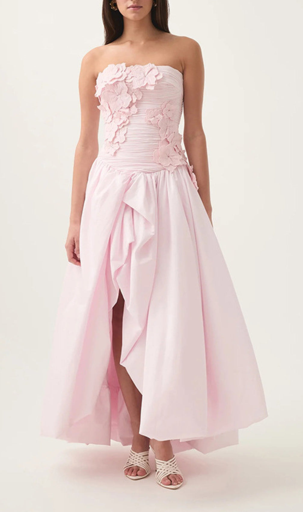 Emiko Strapless Flower Maxi Dress