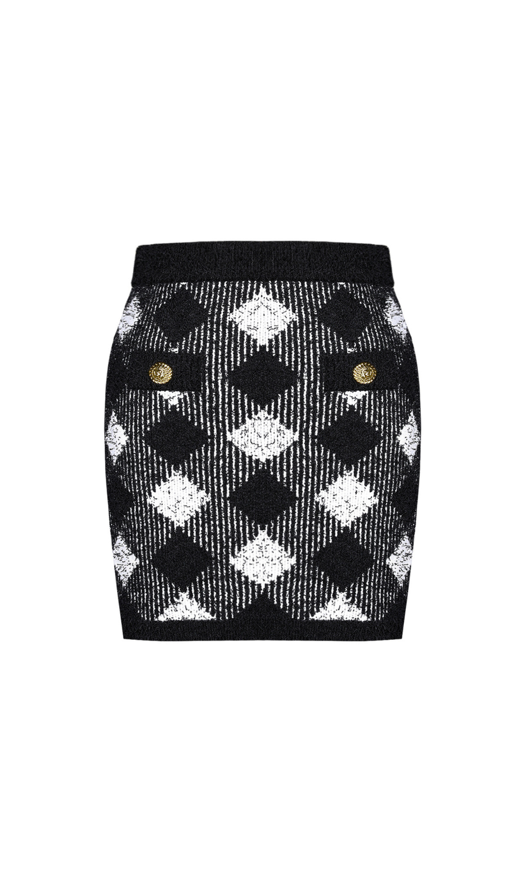 gingham tweed mini skirt