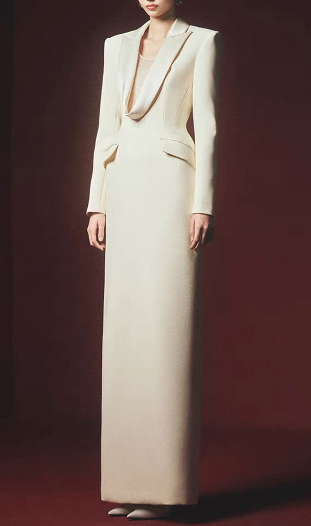 Ishtar Long Sleeve Blazer Maxi Dress