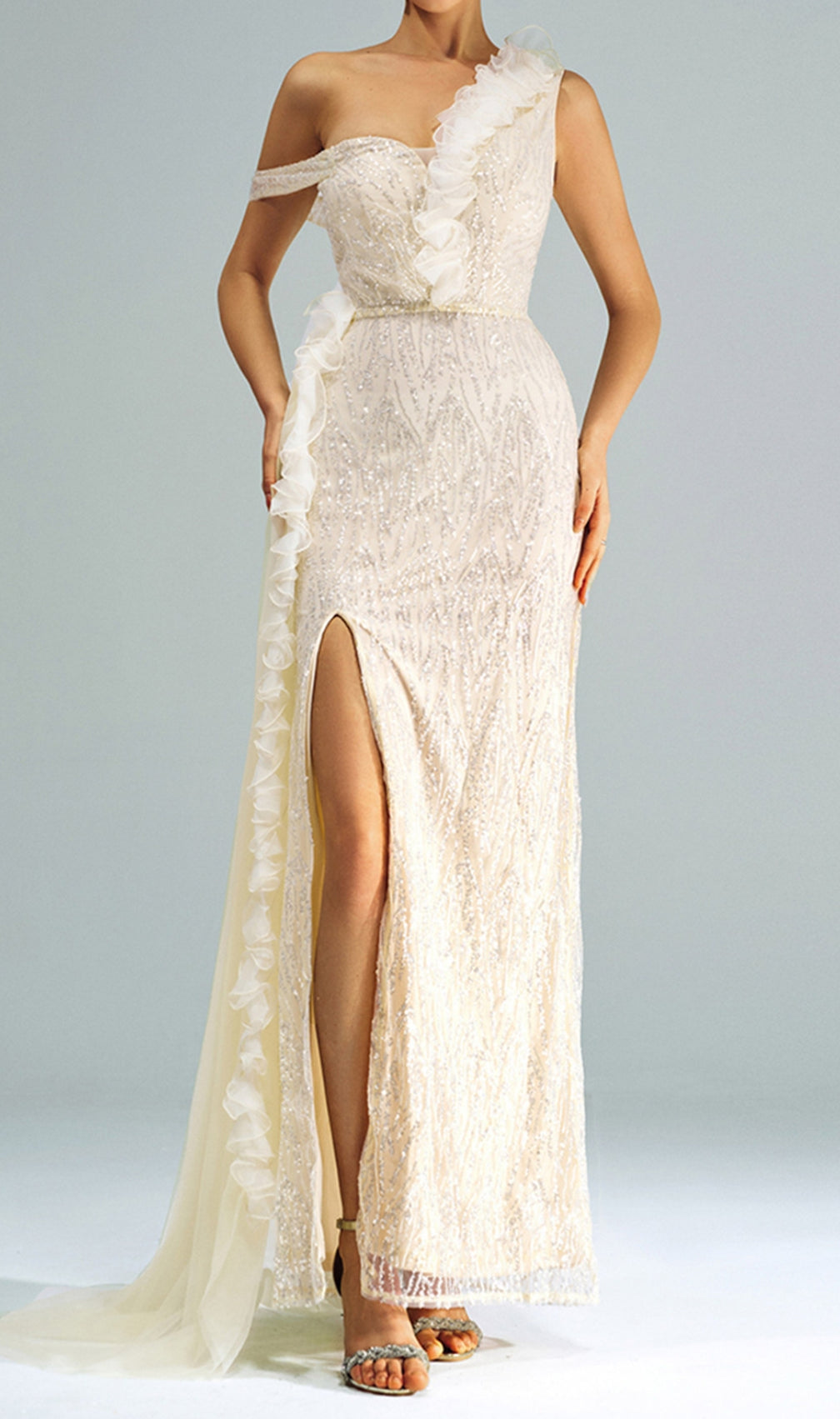 Capella Sequin Strap Maxi Dress