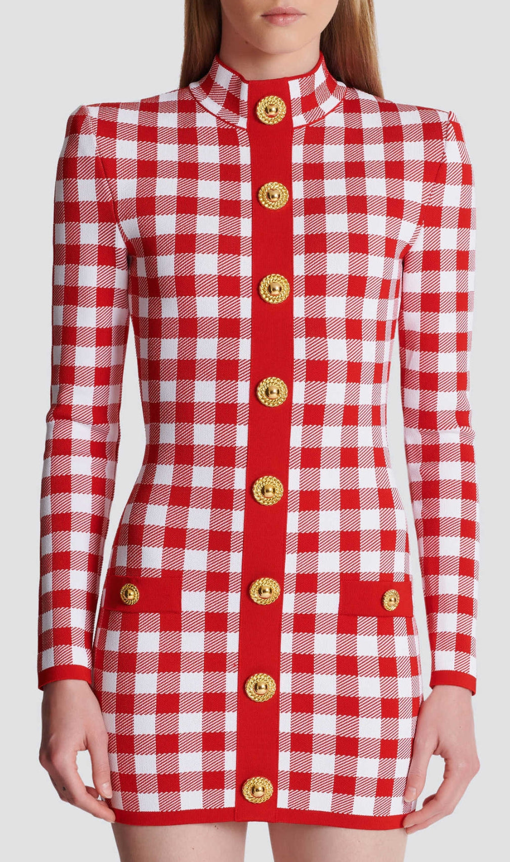 Brantley Red Long Sleeve Bandage Mini Dress