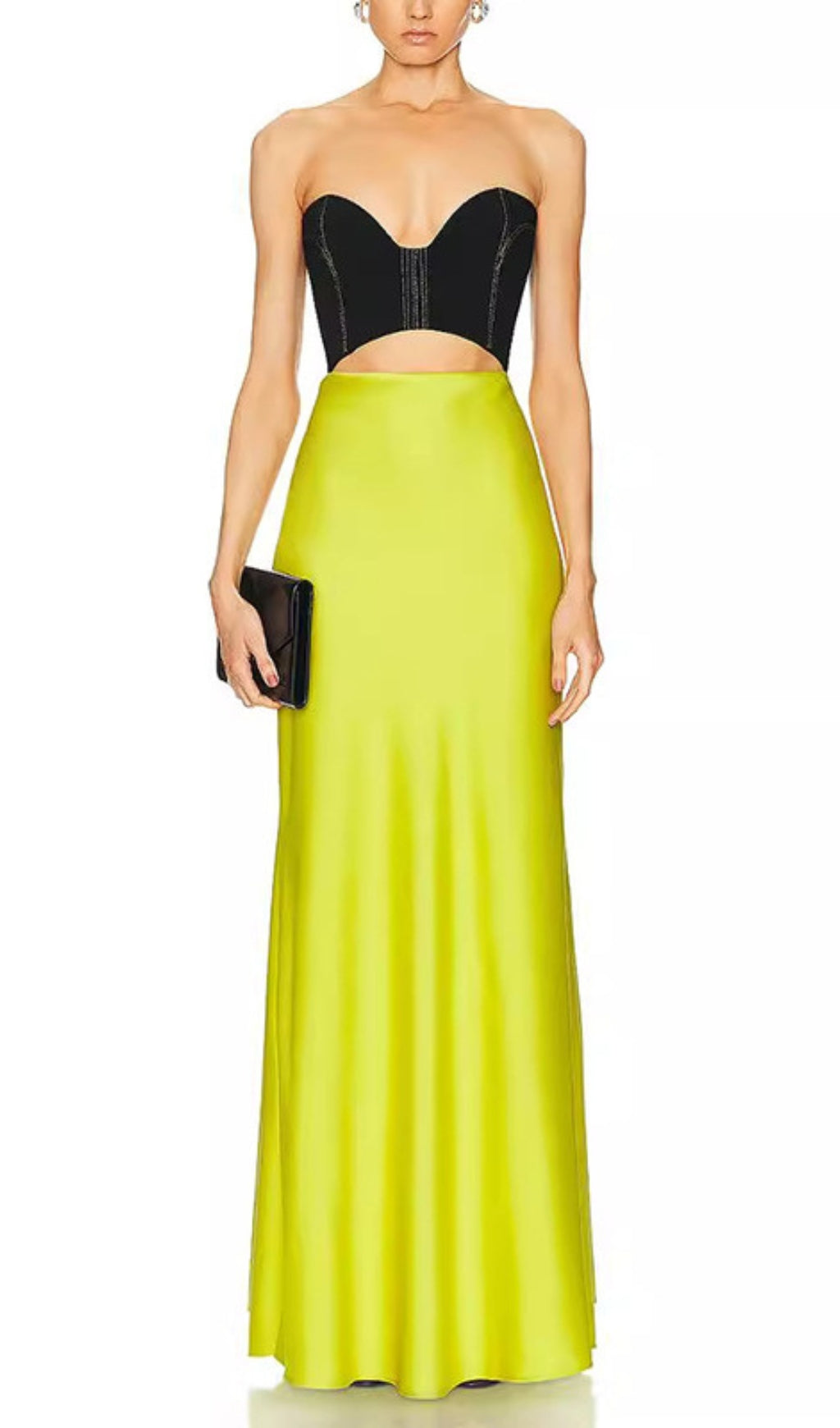 Emery Strapless Cutout Maxi Dress