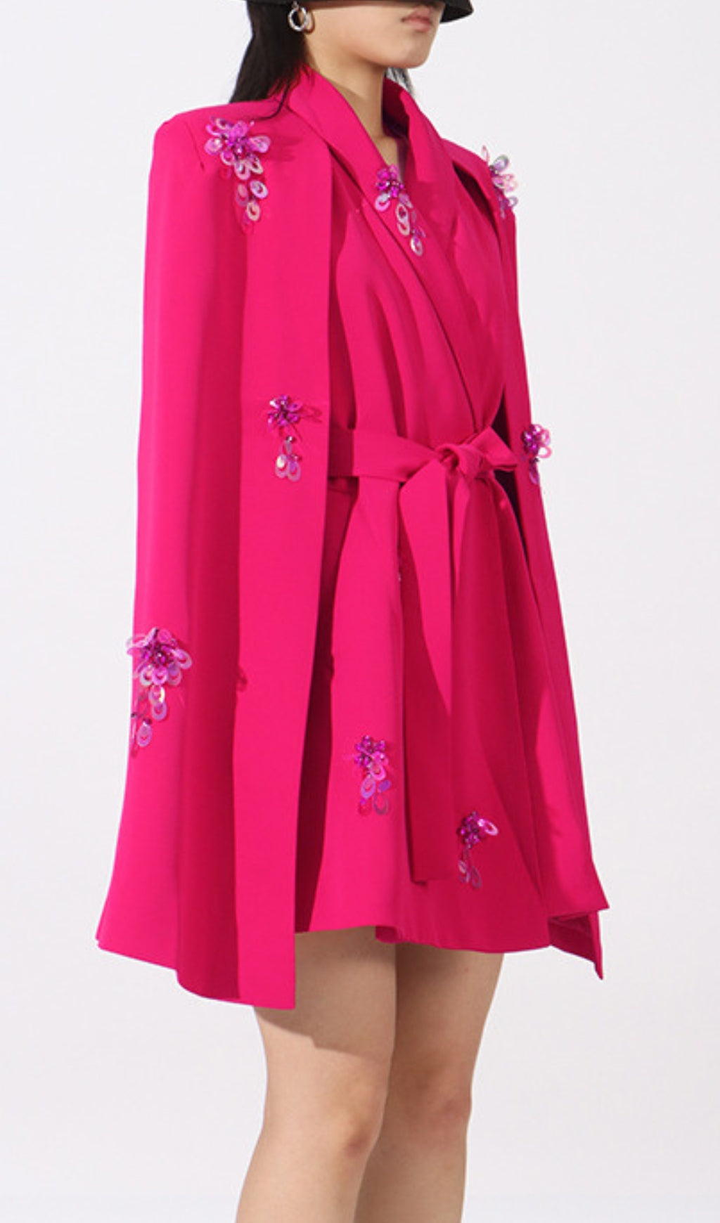 Dwojra Sequined Cape Blazer