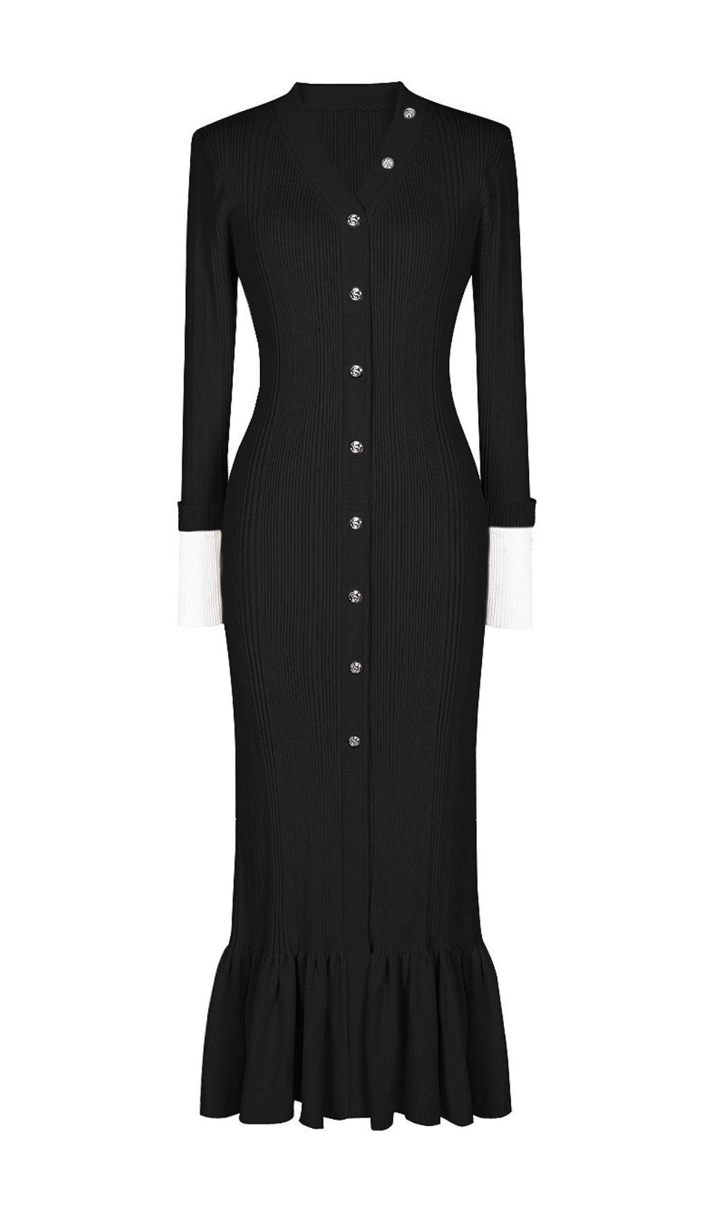 Elin Long Sleeve Knit Maxi Dress