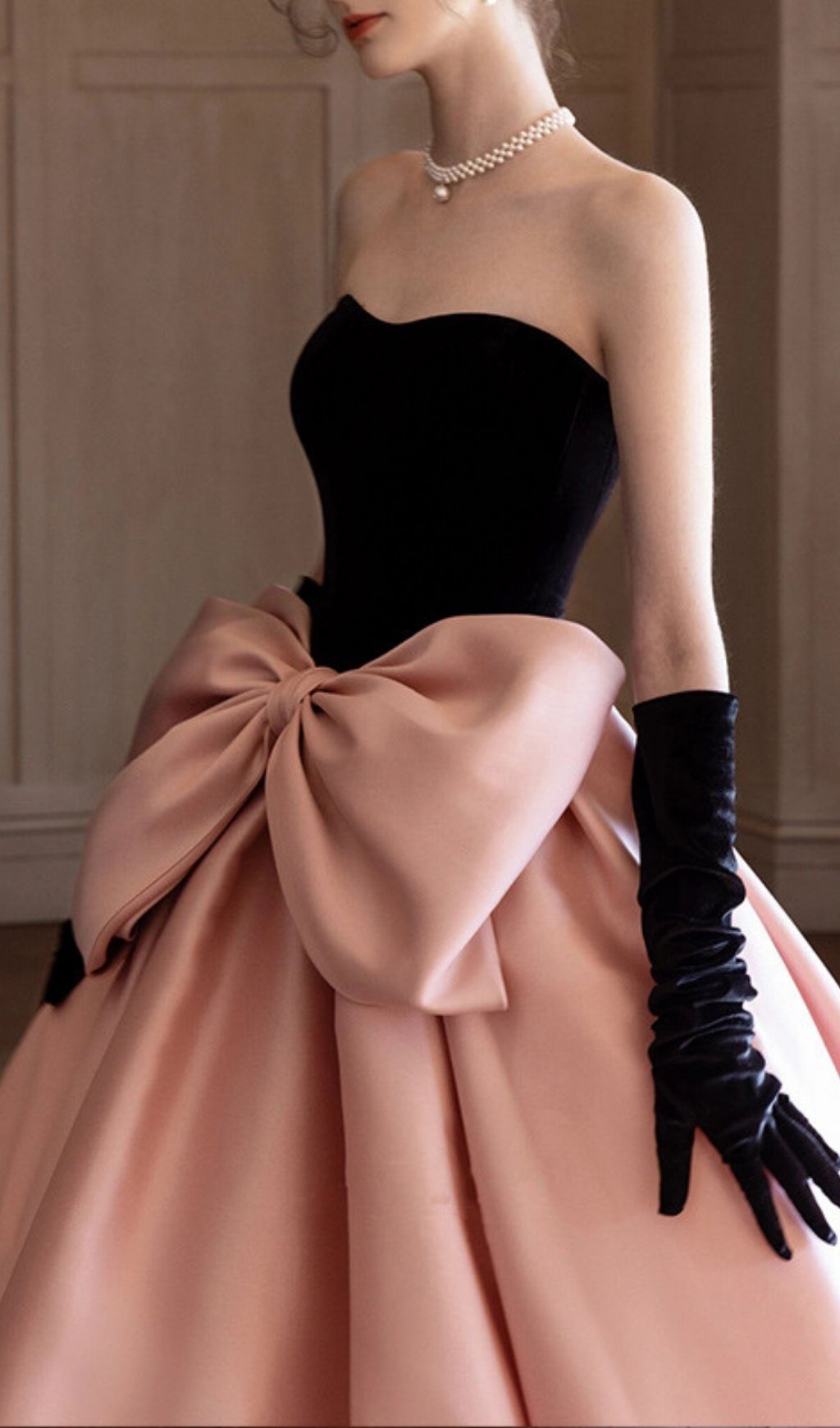 Karlee Strapless Statement Bow Maxi Gown - Elegant Evening Dress