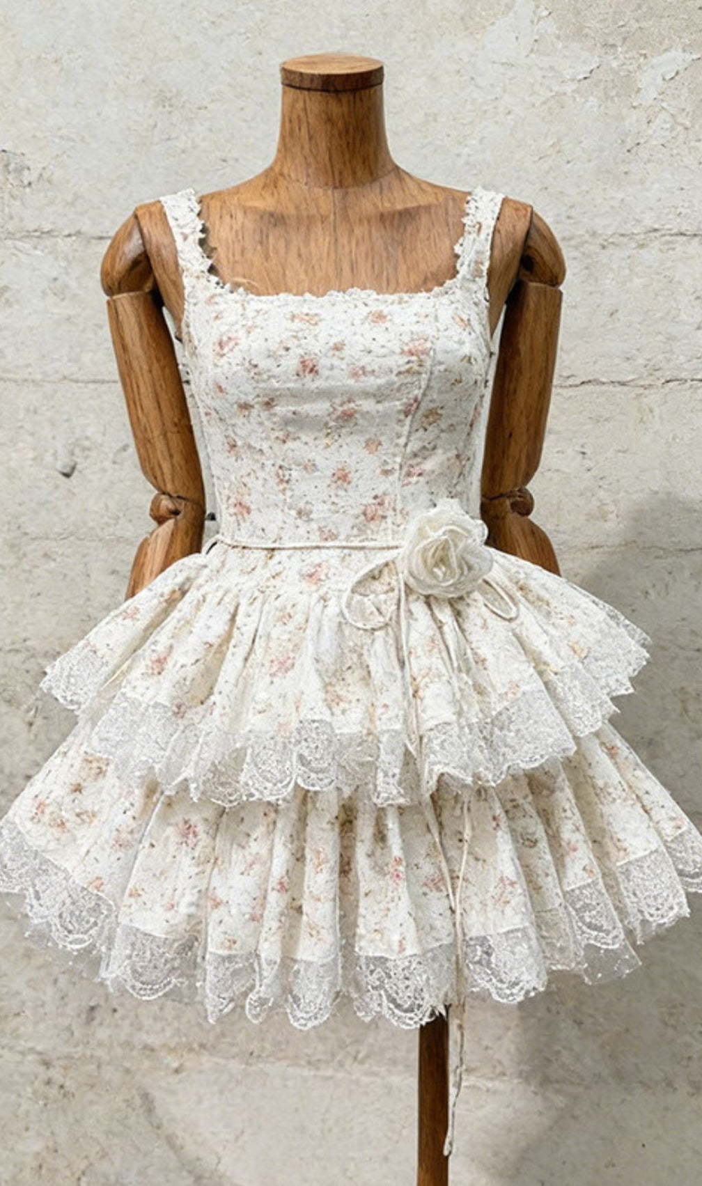 Keaton Dreamy Floral Tiered Mini Dress | Romantic Lace Sundress for Women