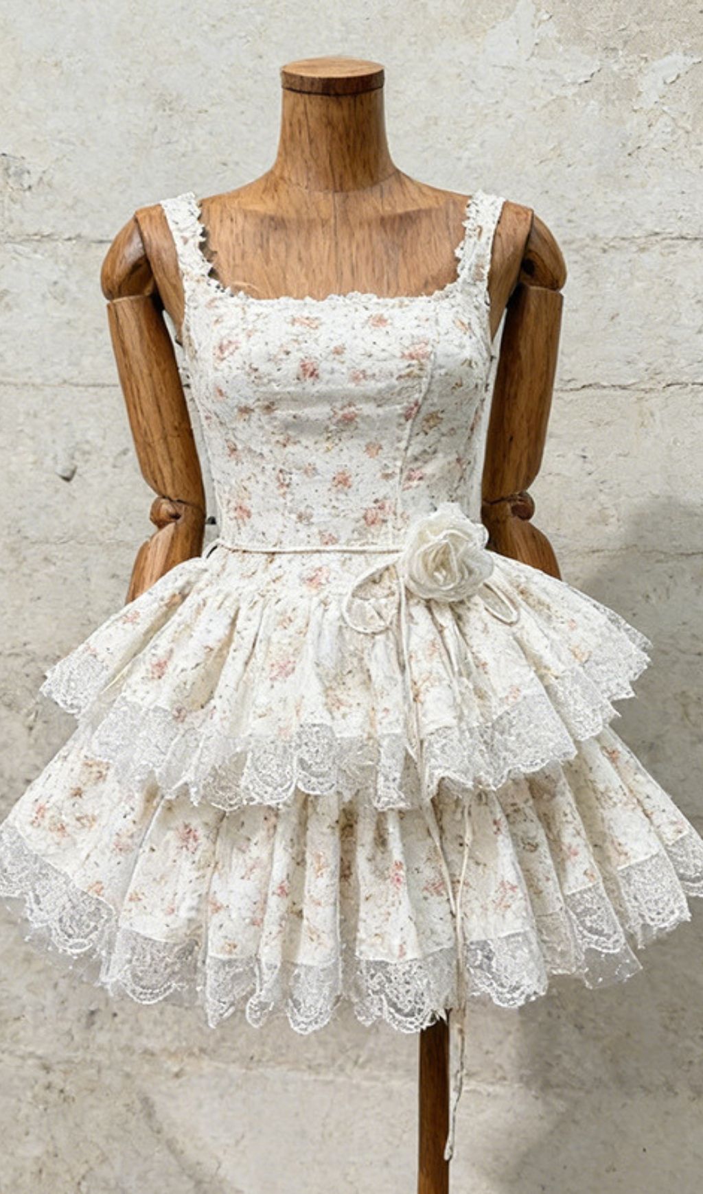 Keaton Dreamy Floral Tiered Mini Dress | Romantic Lace Sundress for Women