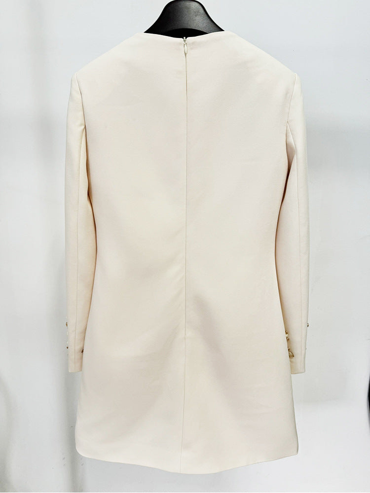 Baxter Crystal Long Sleeve Mini Dress