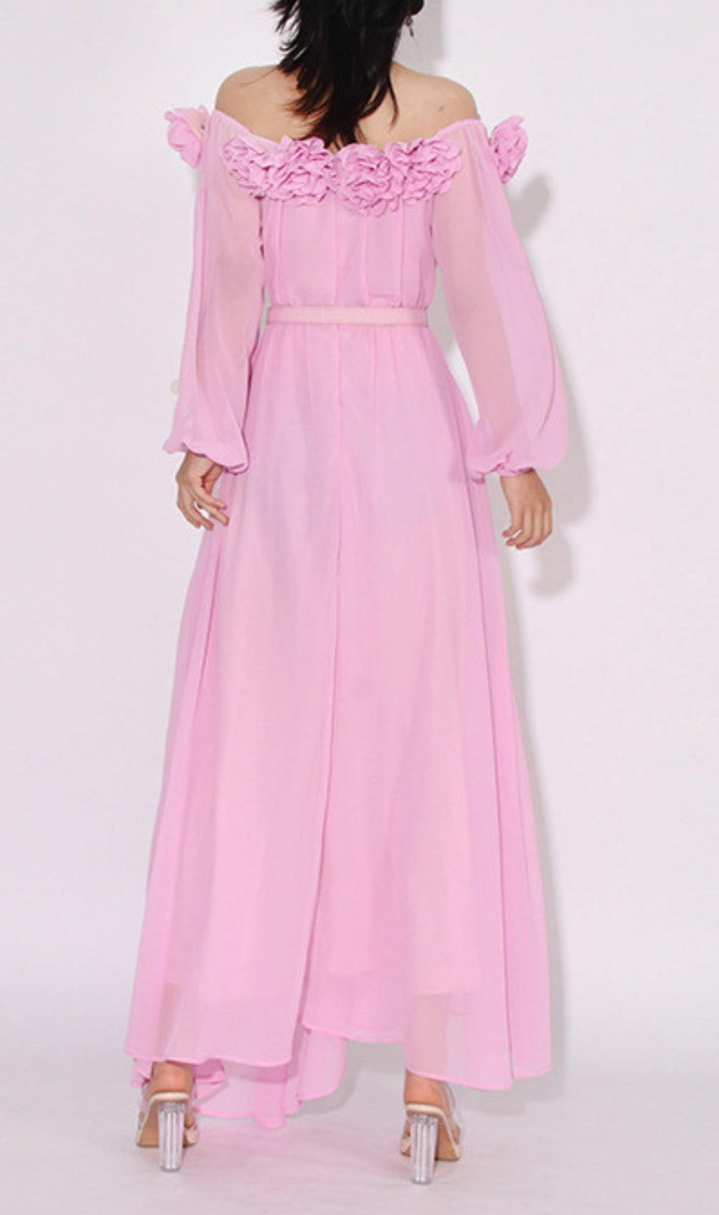 Ascella Flower Shoulder Maxi Dress