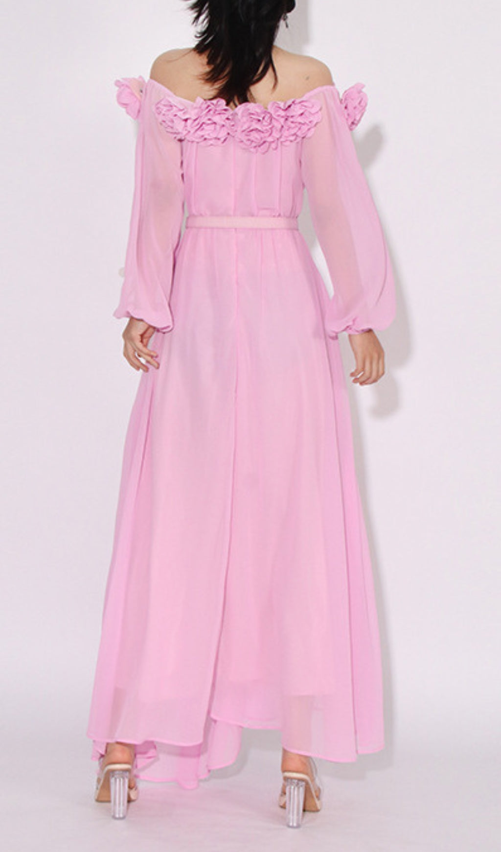 Ascella Flower Shoulder Maxi Dress