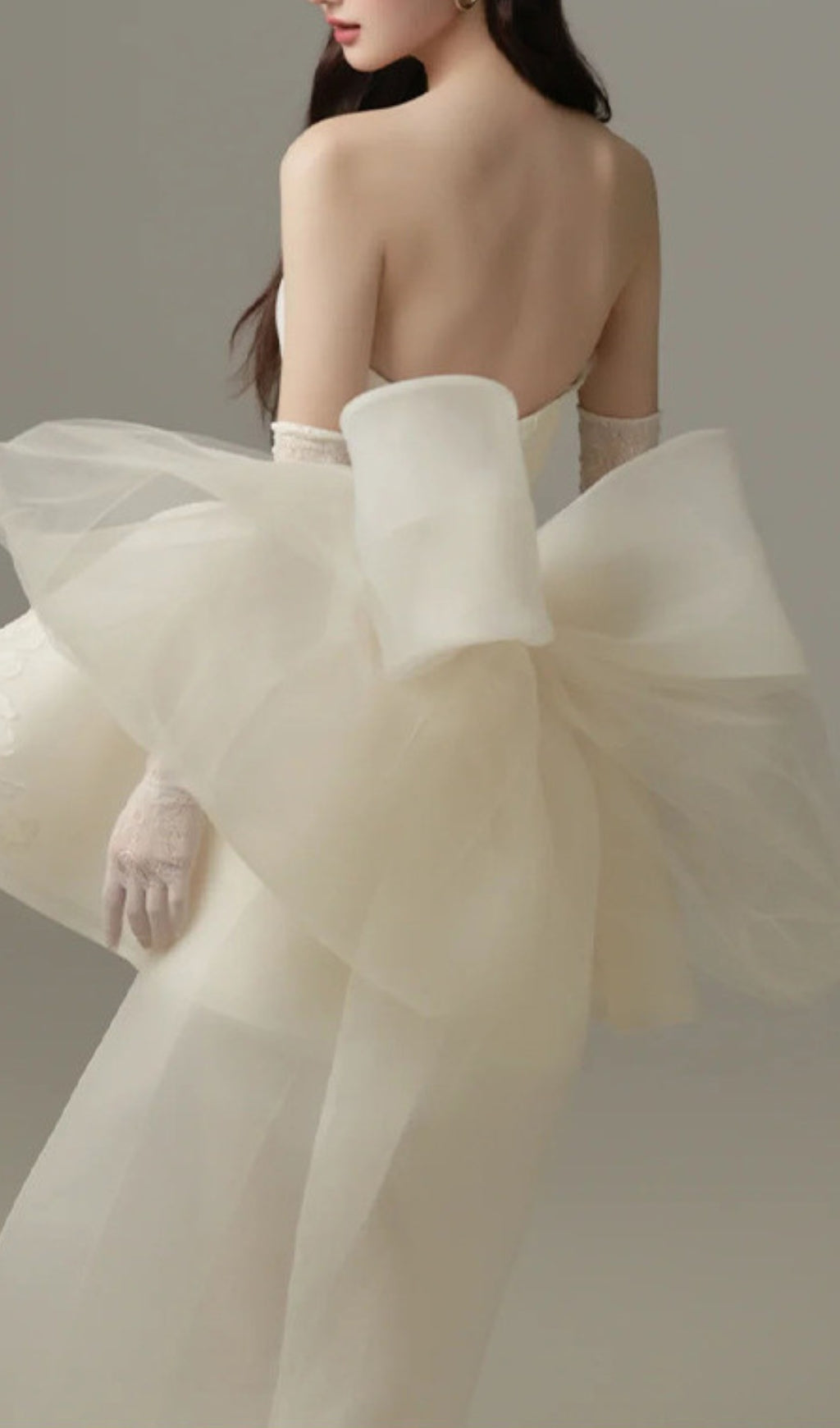 Dervla Strapless Bow Mini Dress