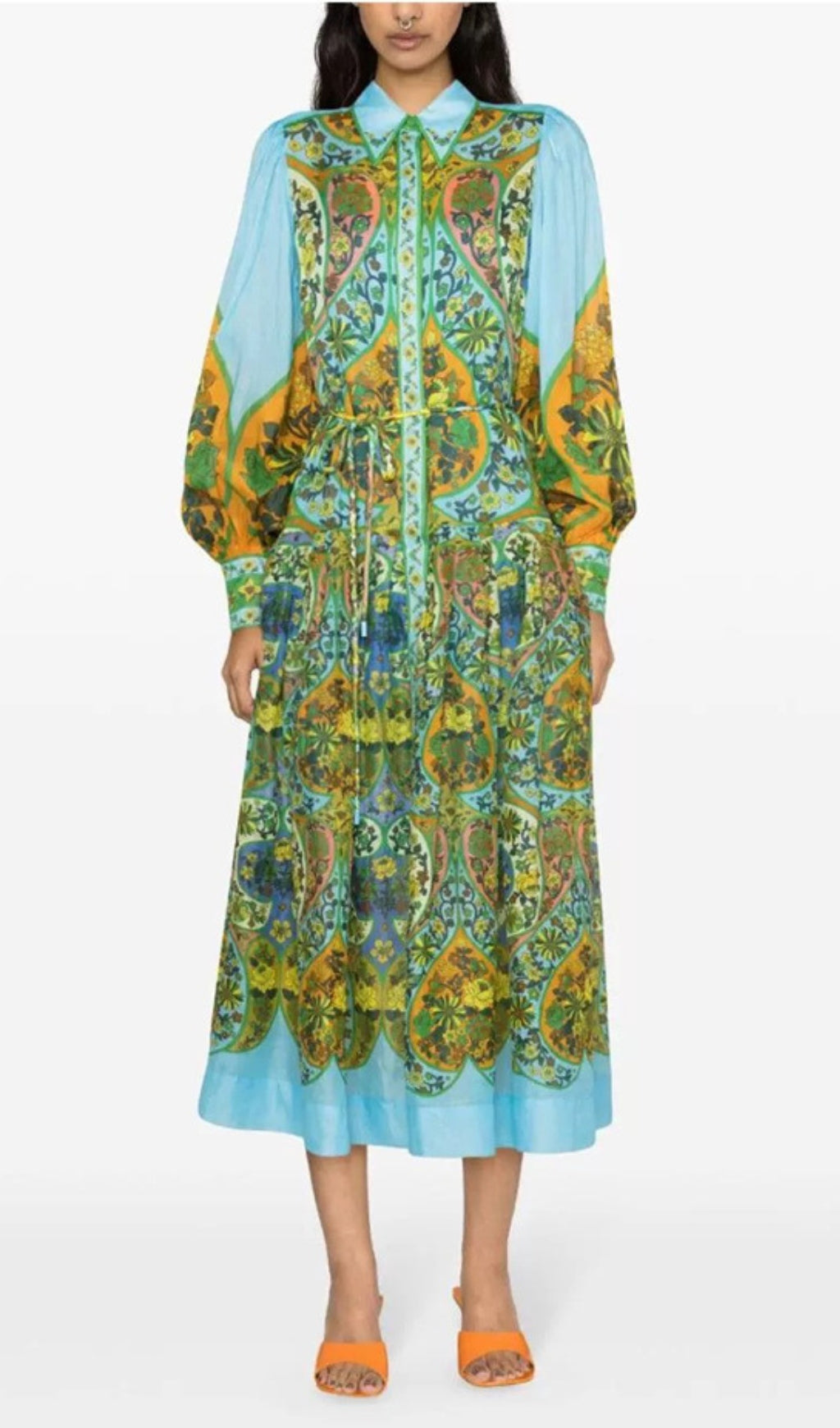 Avatar Printed Midi Dress