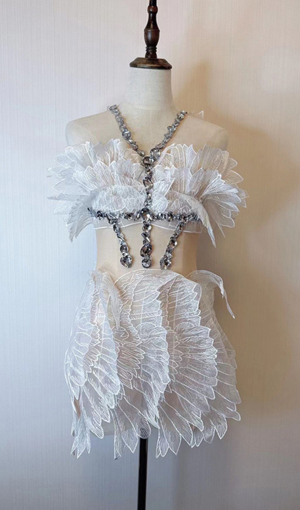 Jazlyn Gold Halter Rhinestone Mini Dress - Dazzling Glamour Party & Clubwear