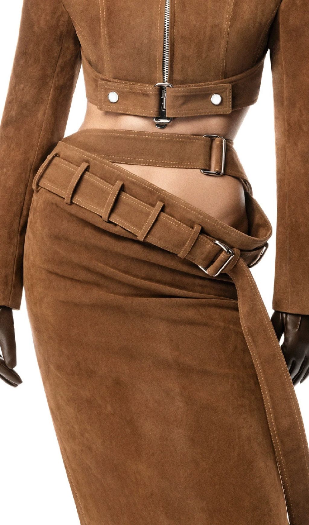 Giverny Brown Belt Maxi Skirt