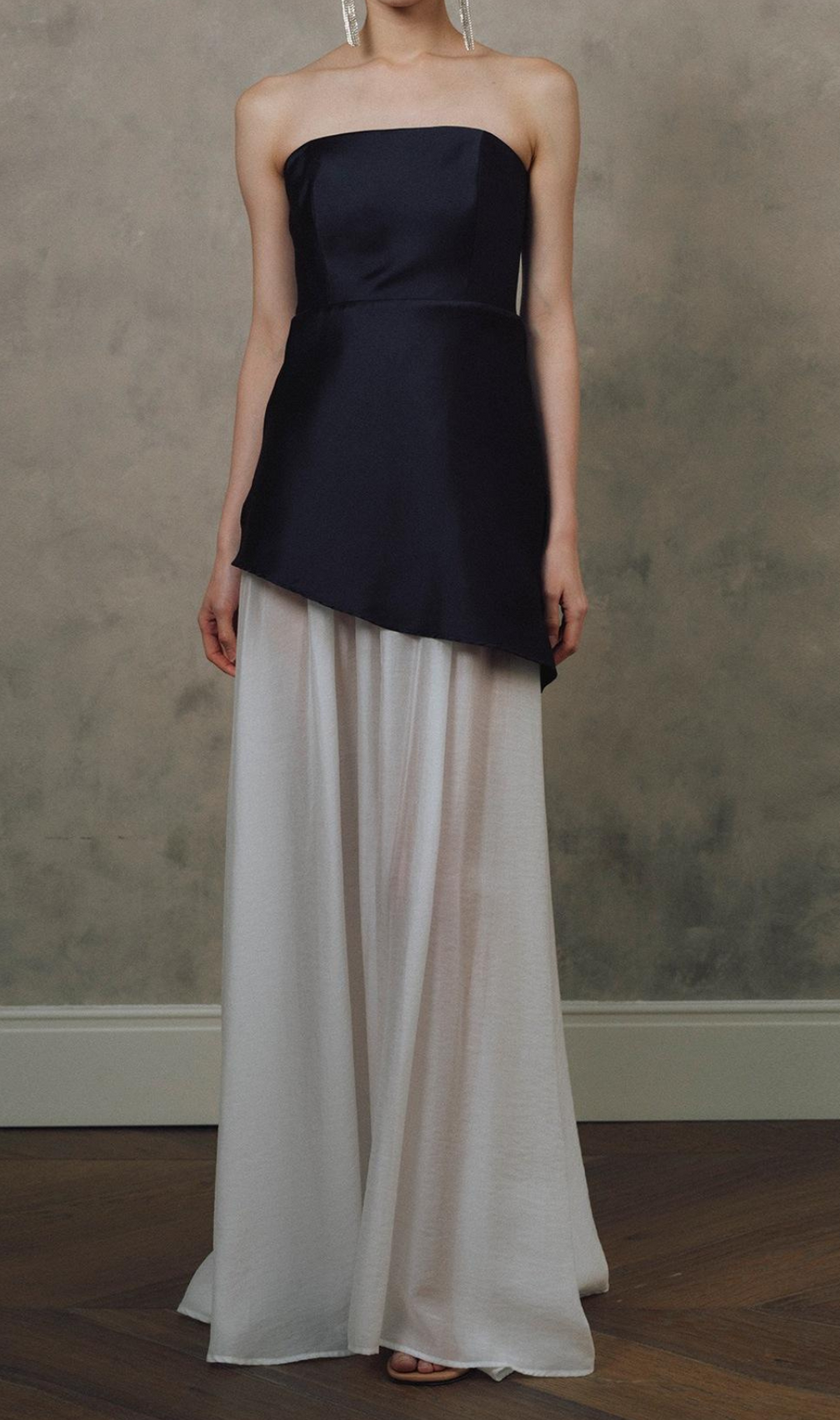 Giana Strapless Patchwork Maxi Dress
