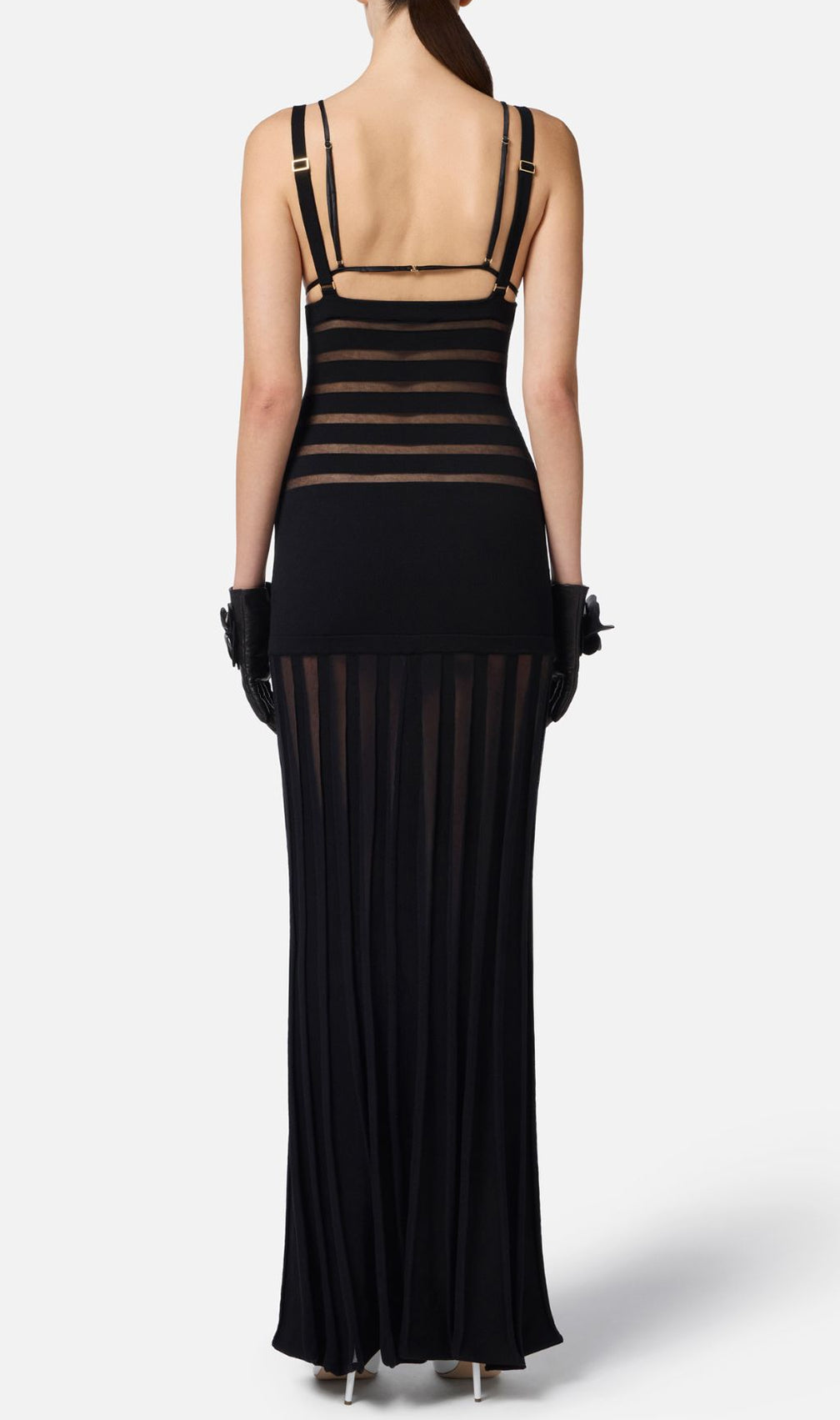 Gerben Black V-Neck Maxi Dress