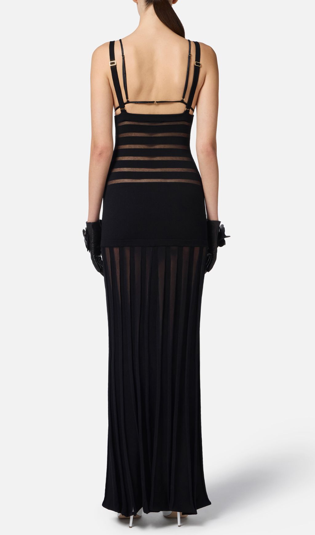 Gerben Black V-Neck Maxi Dress