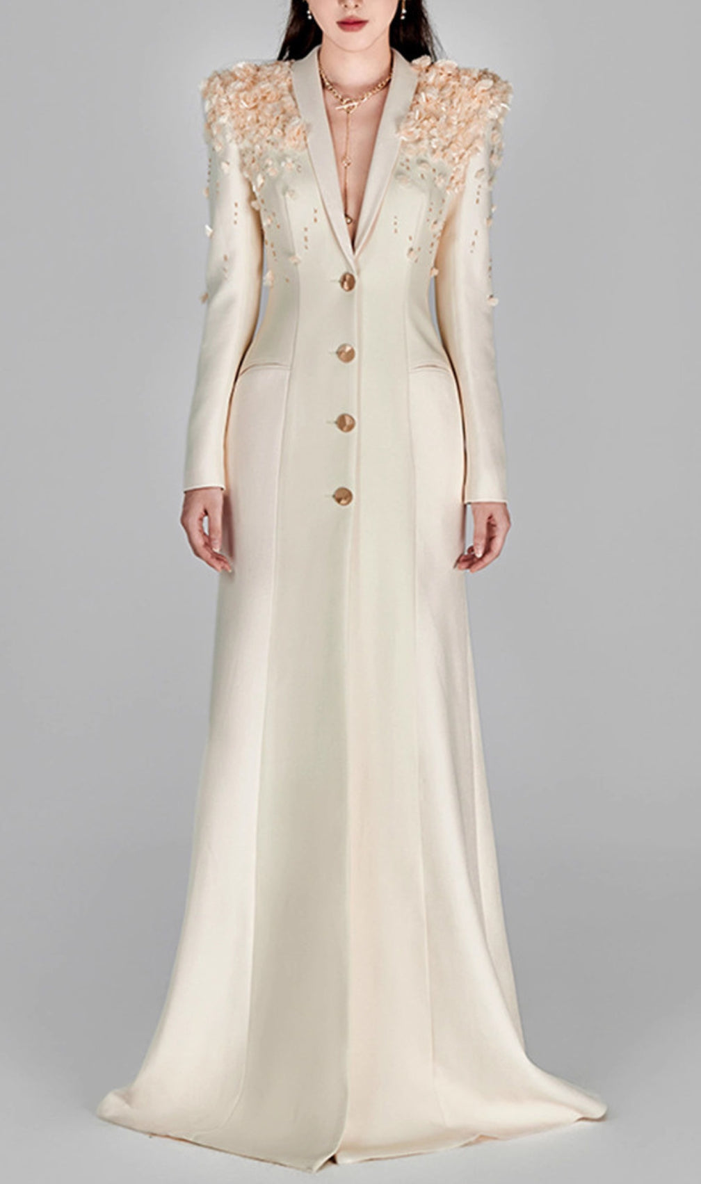 Boudewijn Flower Embellished Blazer Dress