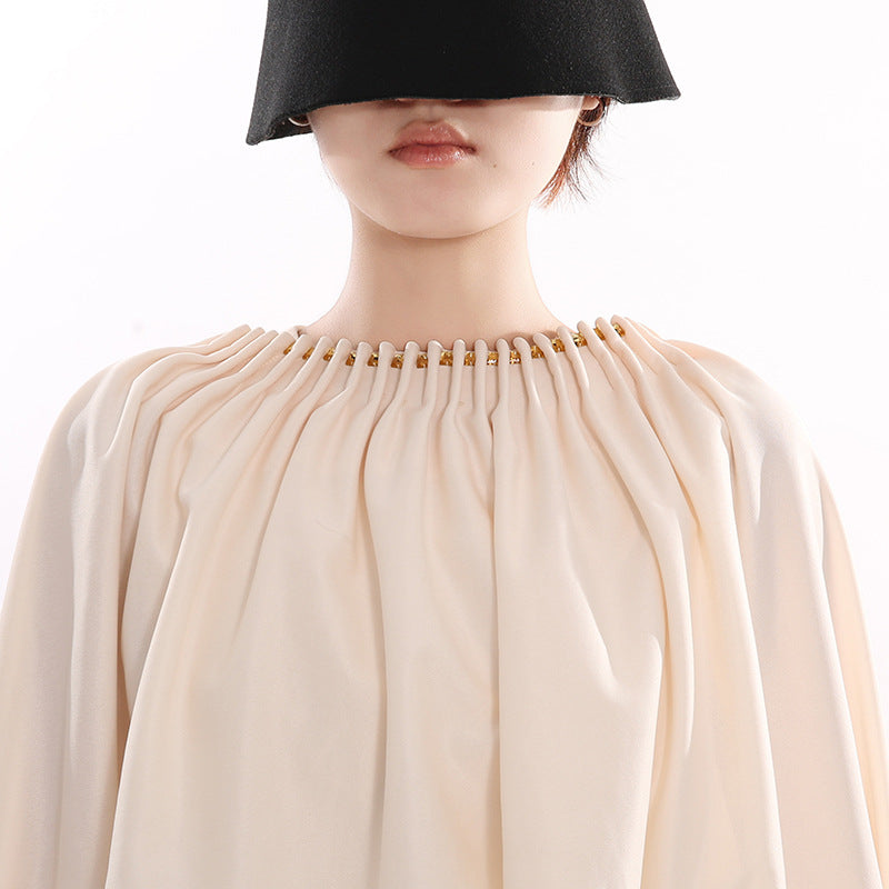 Batzion Dramatic Cape Dress Set | Elegant Maxi Gown for Special Occasions