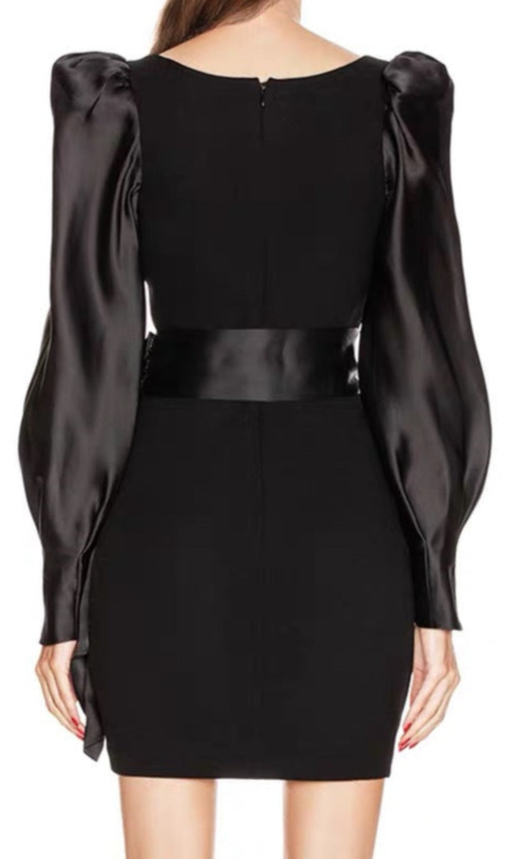 Amandine Crepe Silk Mini Dress