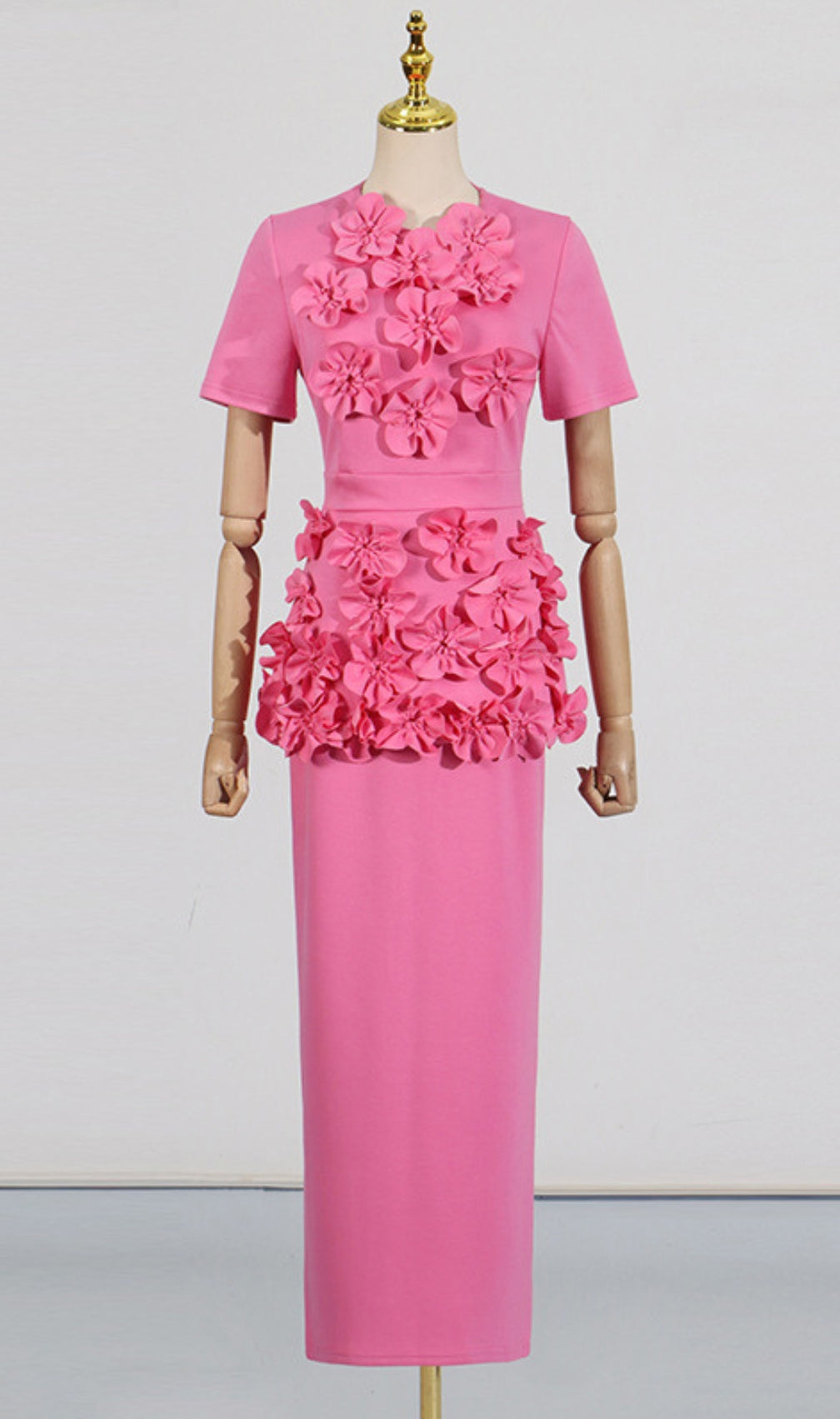 Delma Pink Flower Two-Piece Set