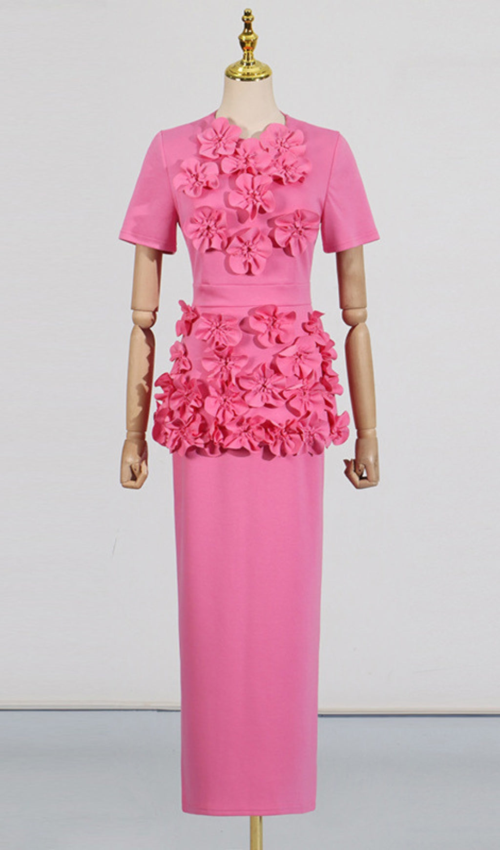 Delma Pink Flower Two-Piece Set