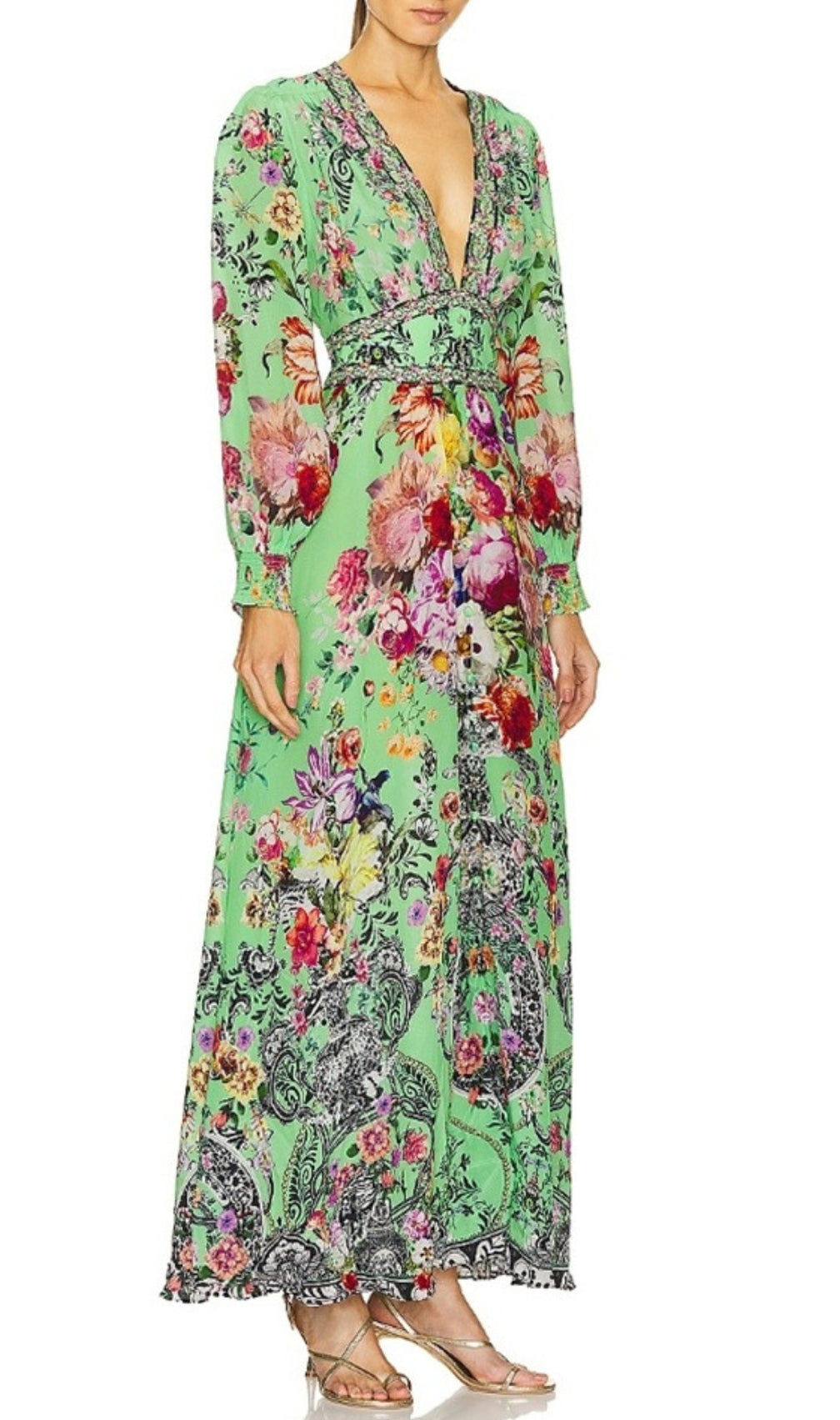 Bua Button Dress With Shaped Waistband