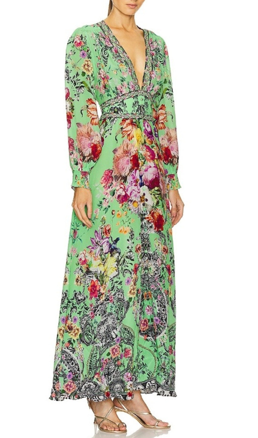 Bua Button Dress With Shaped Waistband