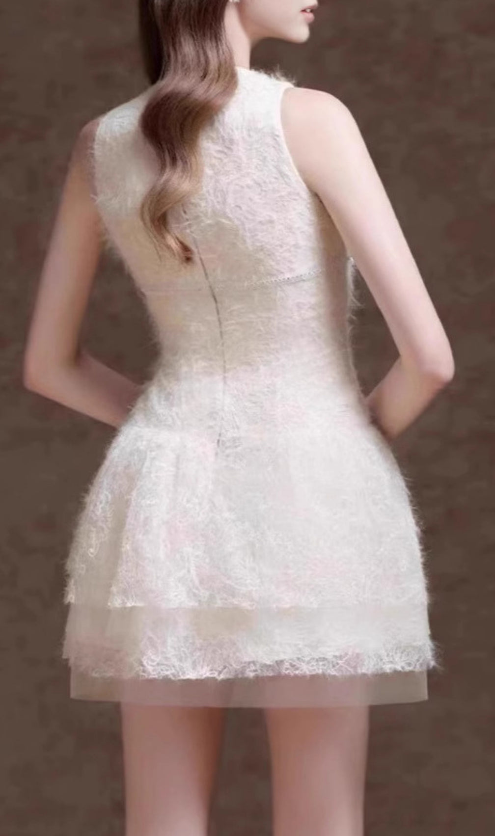 Elfreda White Lace Mini Dress