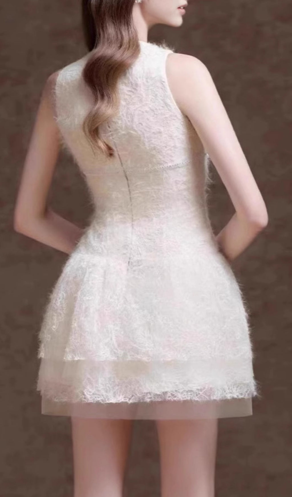 Elfreda White Lace Mini Dress