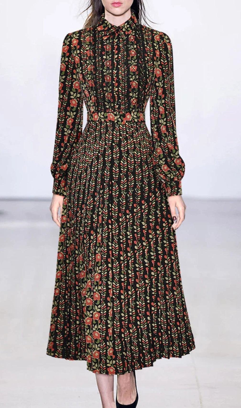 Amal Single Breasted Midi Dress