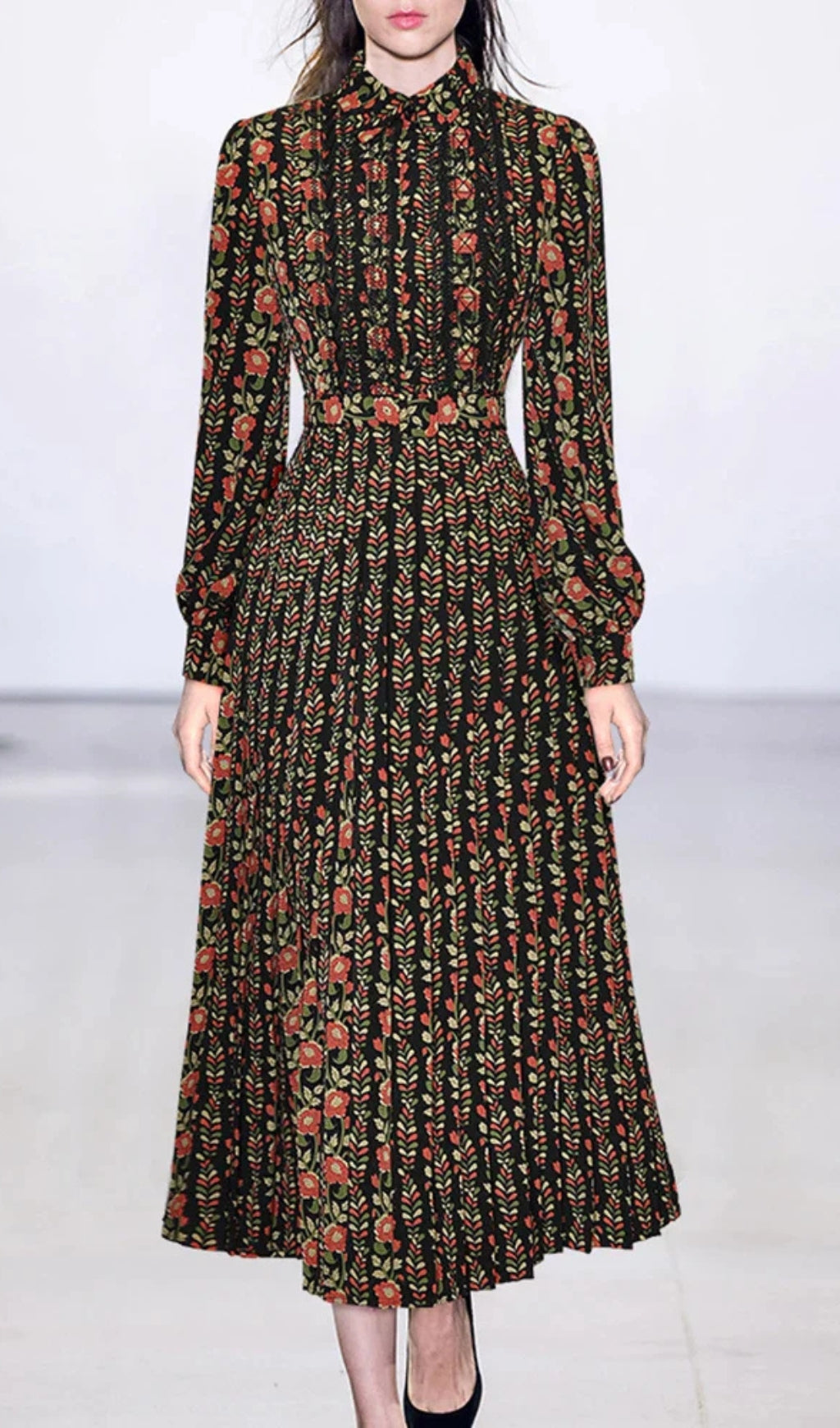 Amal Single Breasted Midi Dress