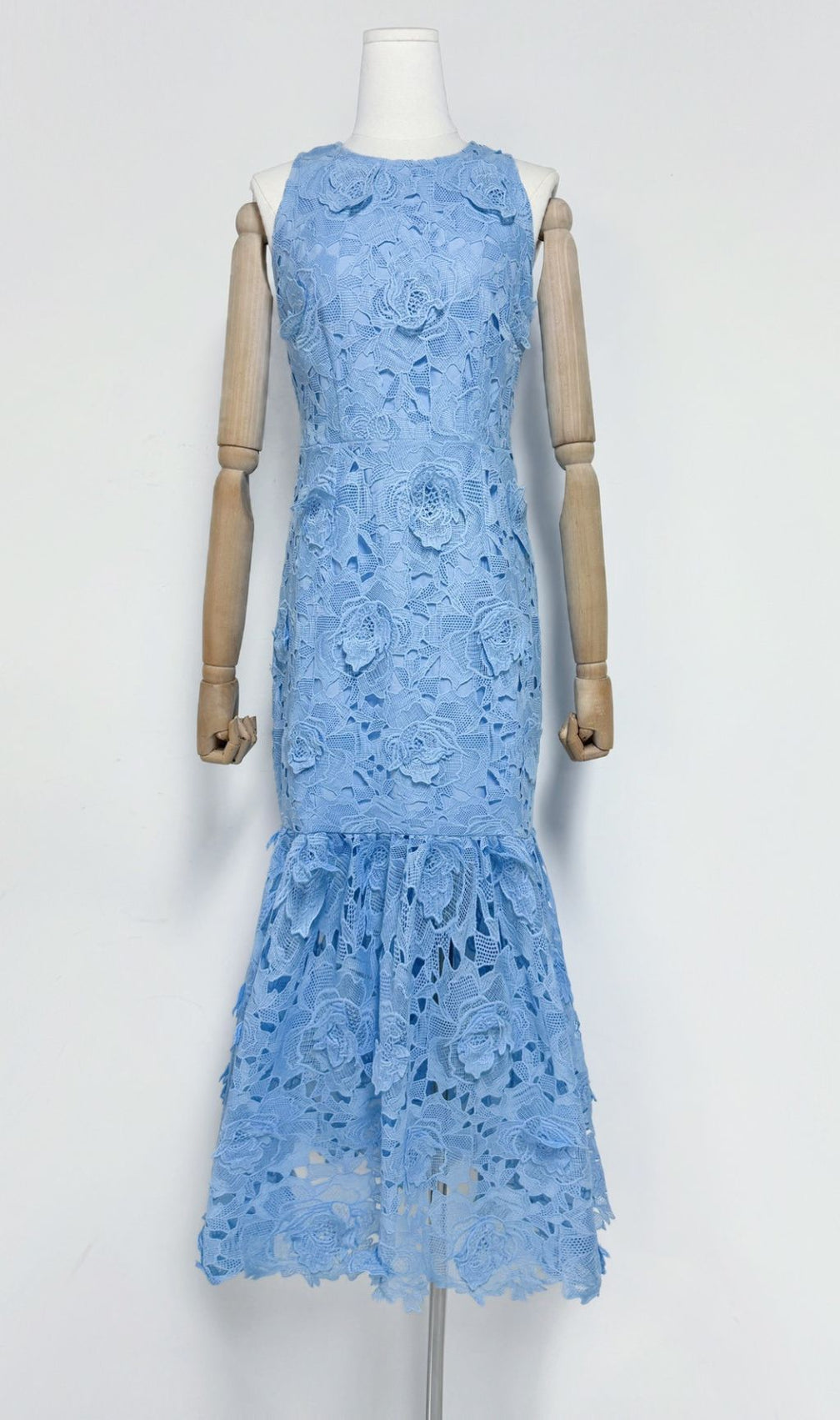 Geraldo Sleeveless Embroidery Maxi Dress