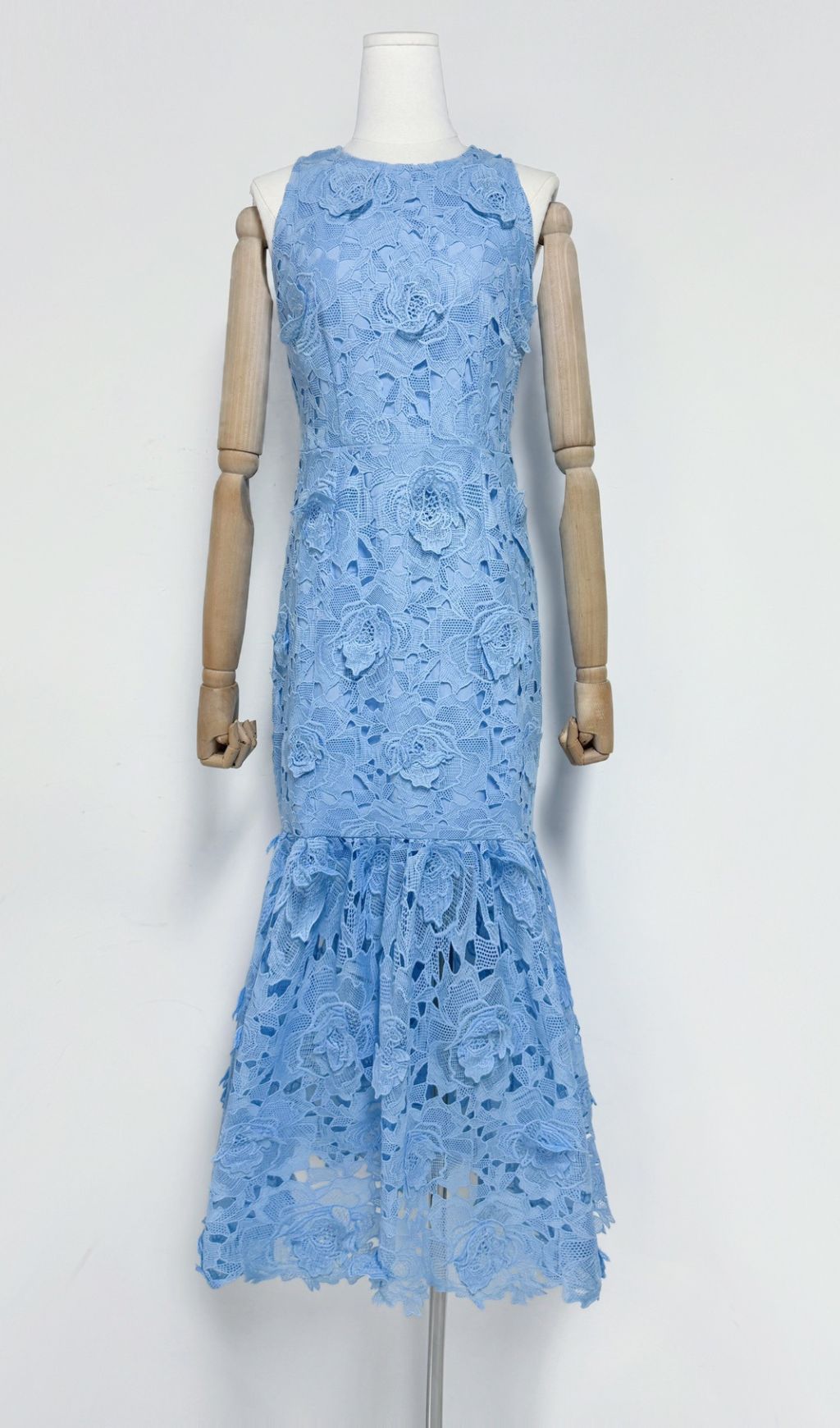 Geraldo Sleeveless Embroidery Maxi Dress