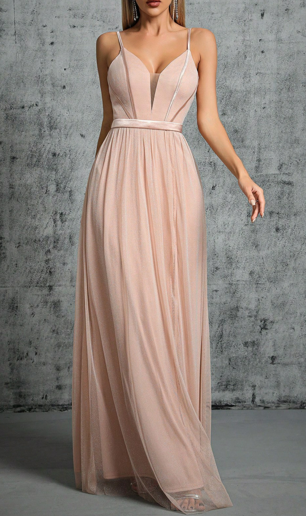 Genoa Strappy V-Neck Maxi Dress