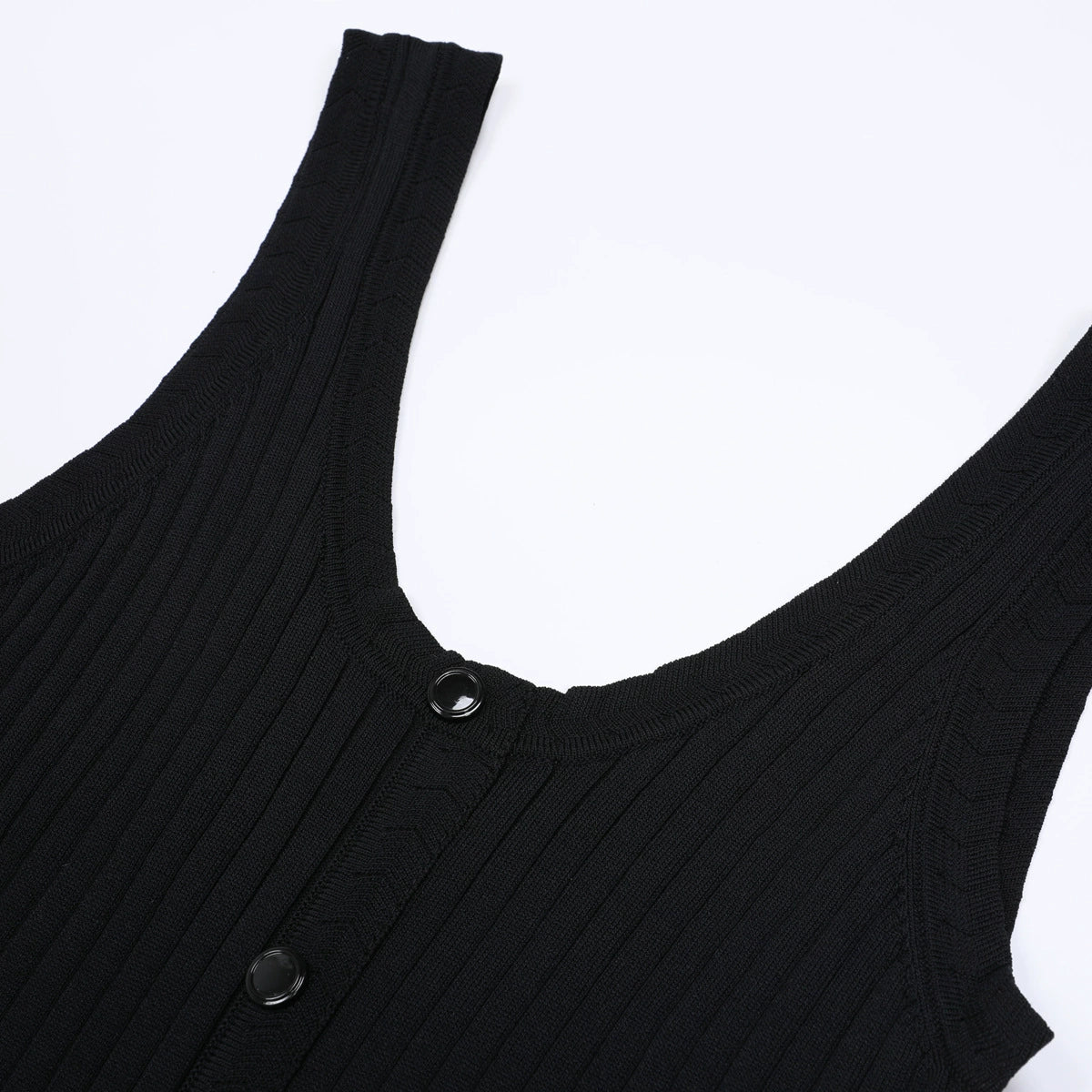 Jackie Black Ribbed Knit Maxi Dress & Cardigan Set - Effortless 2-Piece Style