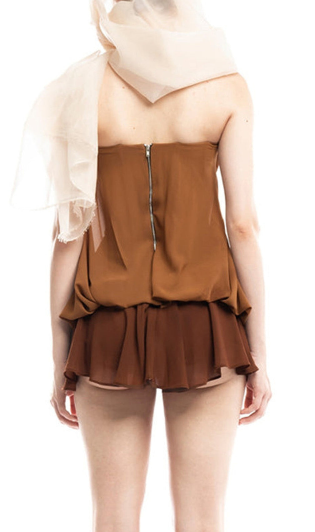 Essence Coffee Butterfly Mini Dress