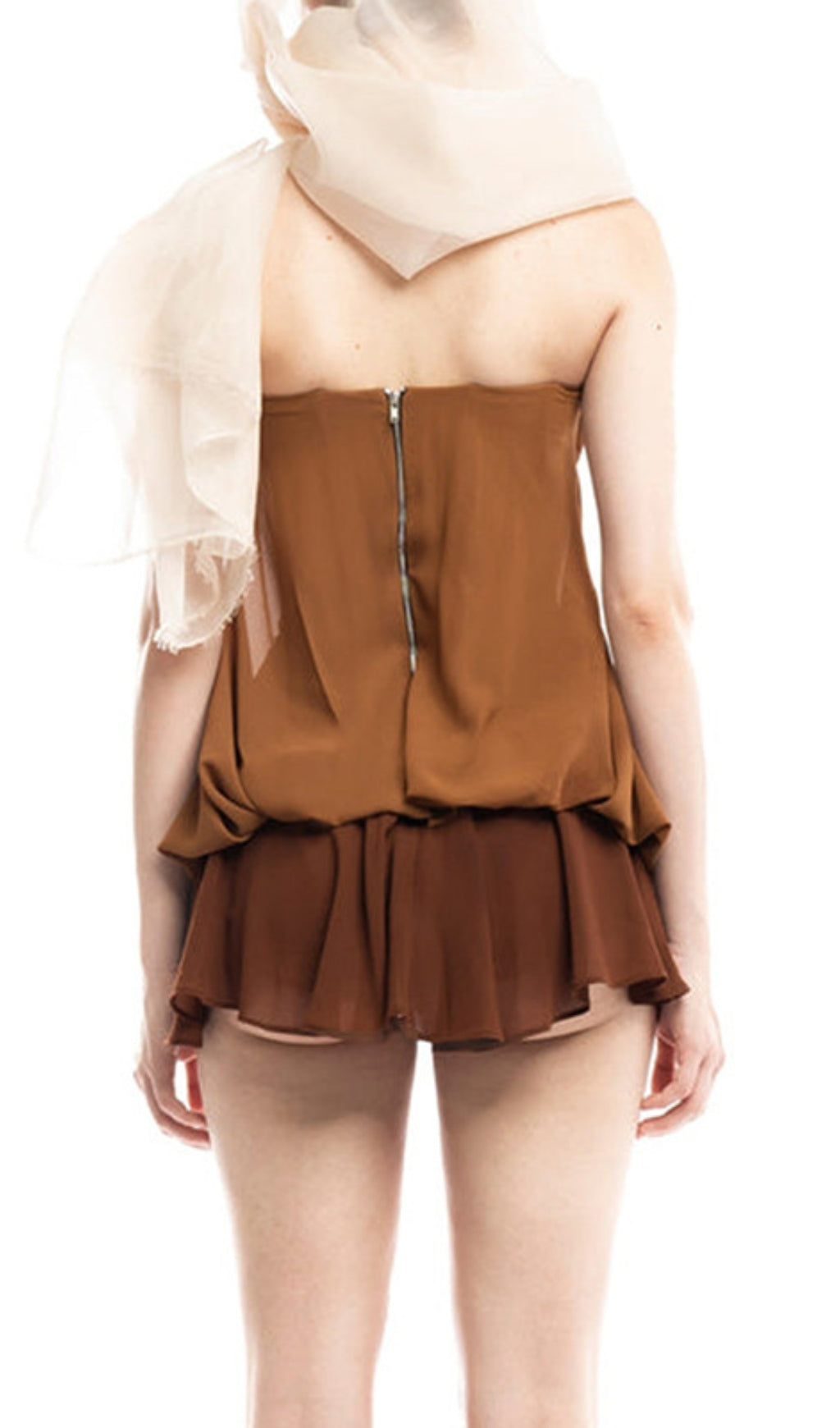 Essence Coffee Butterfly Mini Dress