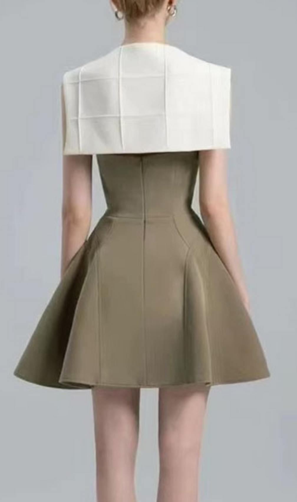 Honora Sleeveless Patchwork Mini Dress