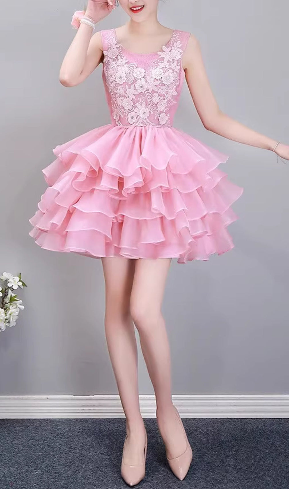 Aneska Floral Mini Dress