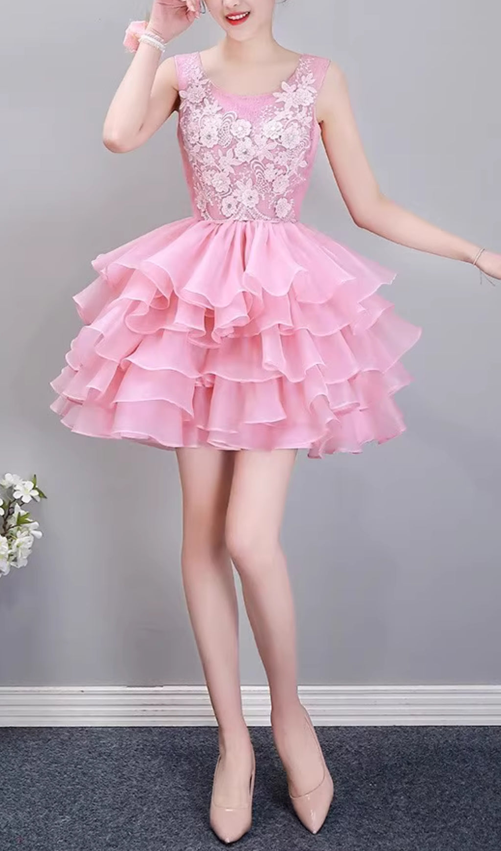 Aneska Floral Mini Dress