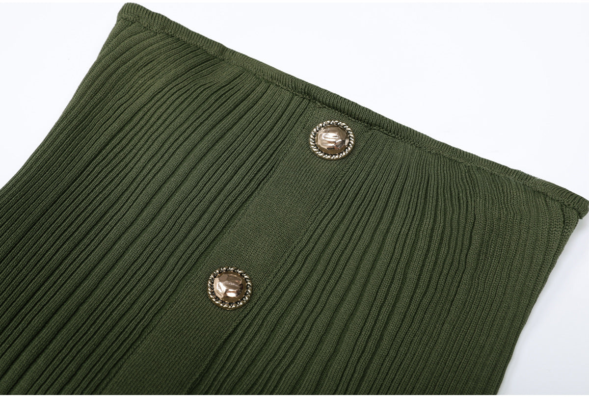 Karsen Strapless Ribbed Knit Maxi Dress - Sophisticated & Effortless Chic