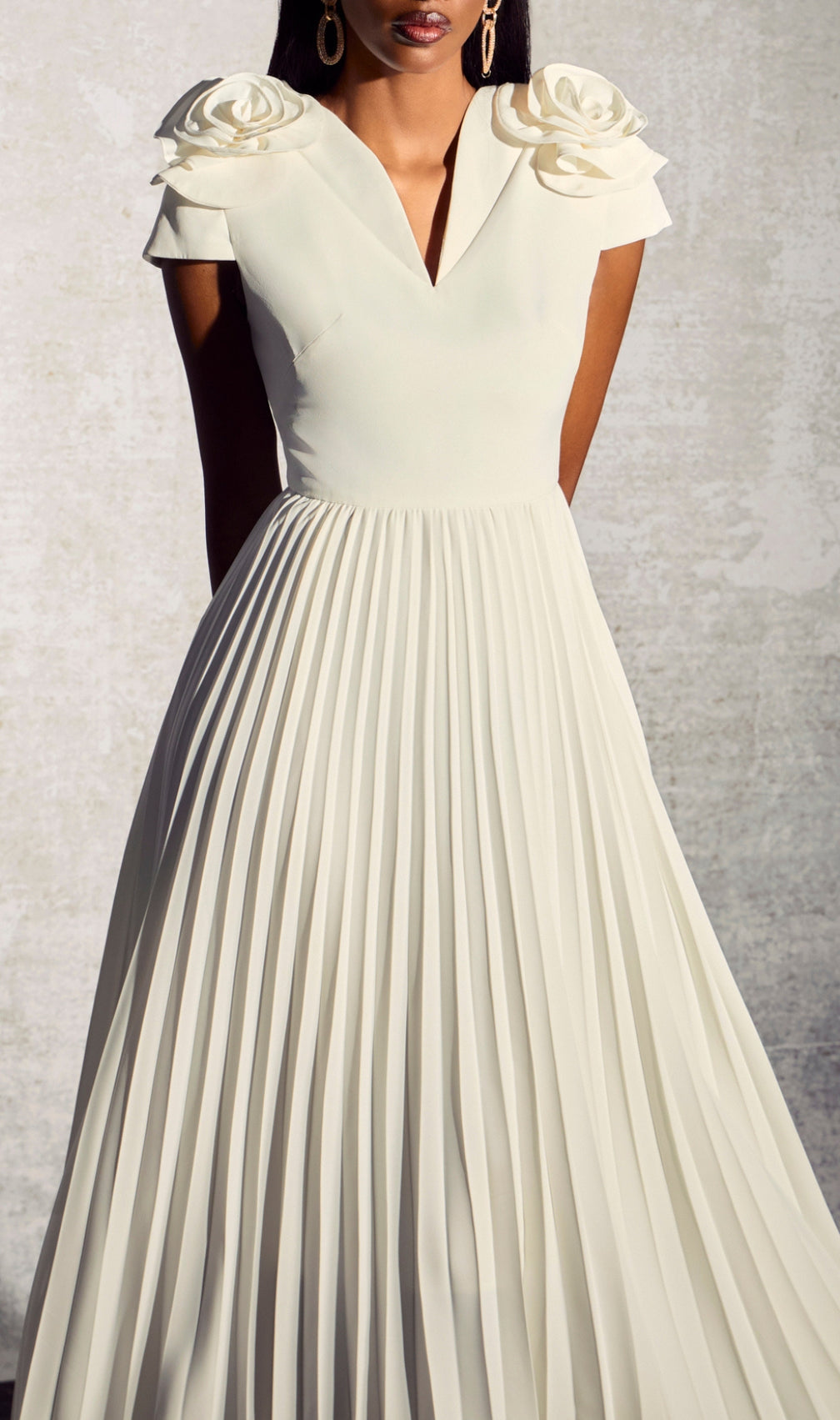 Cadhla Flower V-Neck Maxi Dress