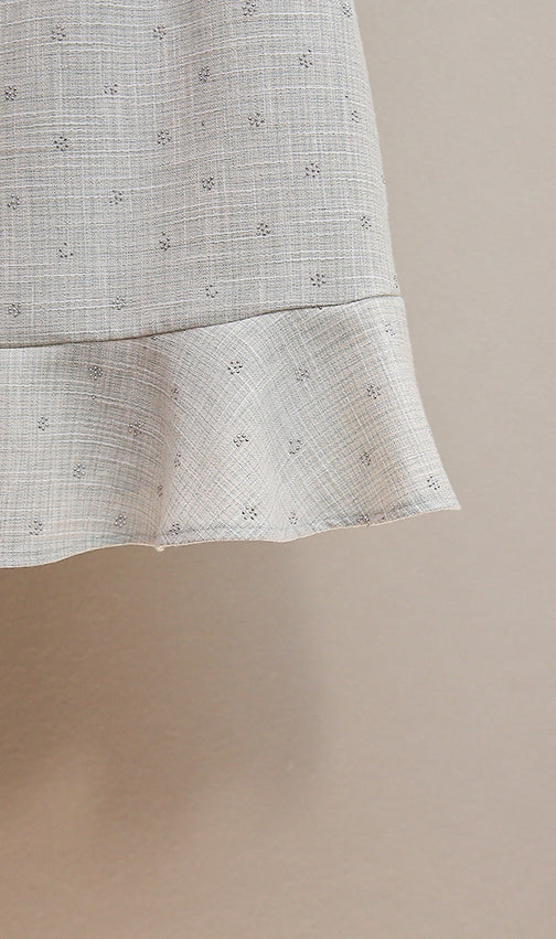 Hatsumi Sparkle Tweed Sleeveless Mini Dress | Crystal Embellished Neckline & Ruffle Hem