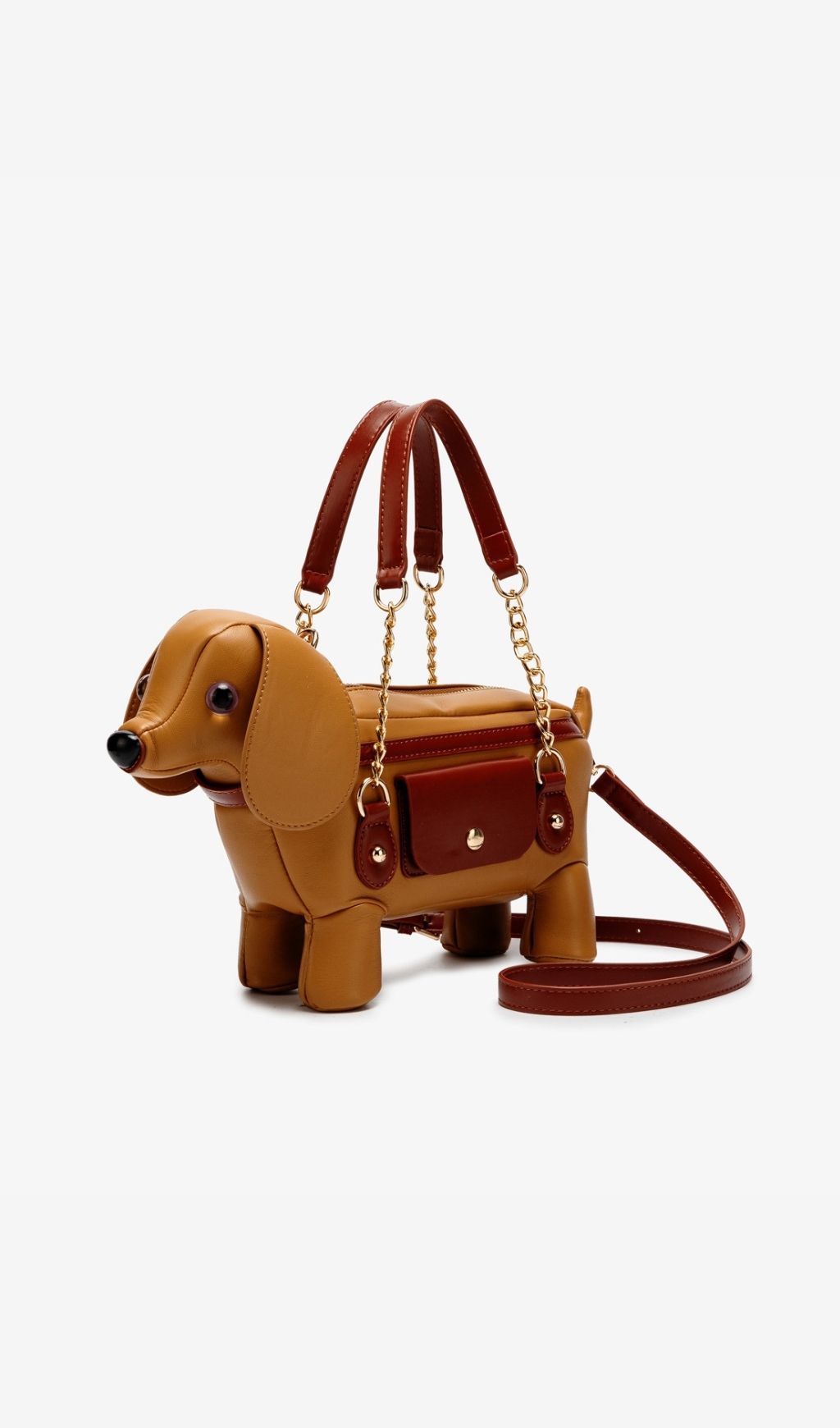 Khari Chic Dachshund Bag - Whimsical Dog-Shaped Crossbody & Handbag