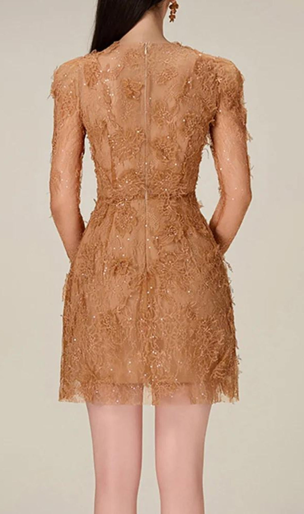 Adri Lace Embroidery Mini Dress