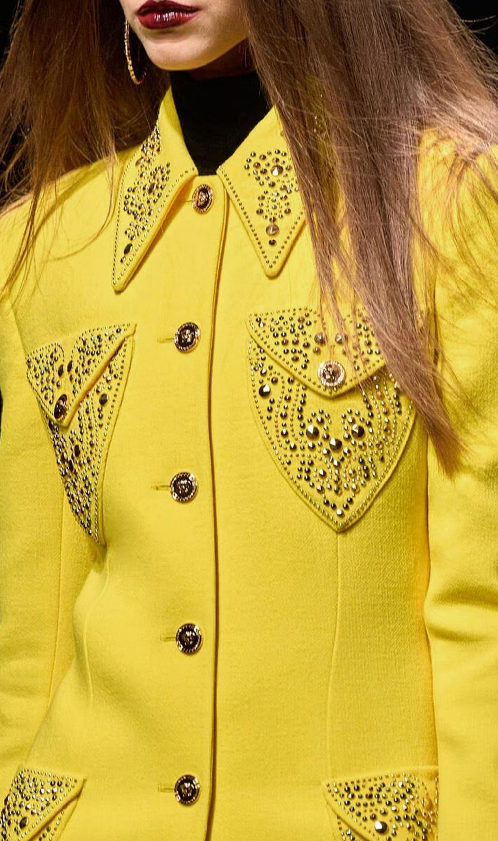 Howie Yellow Embellished Blazer