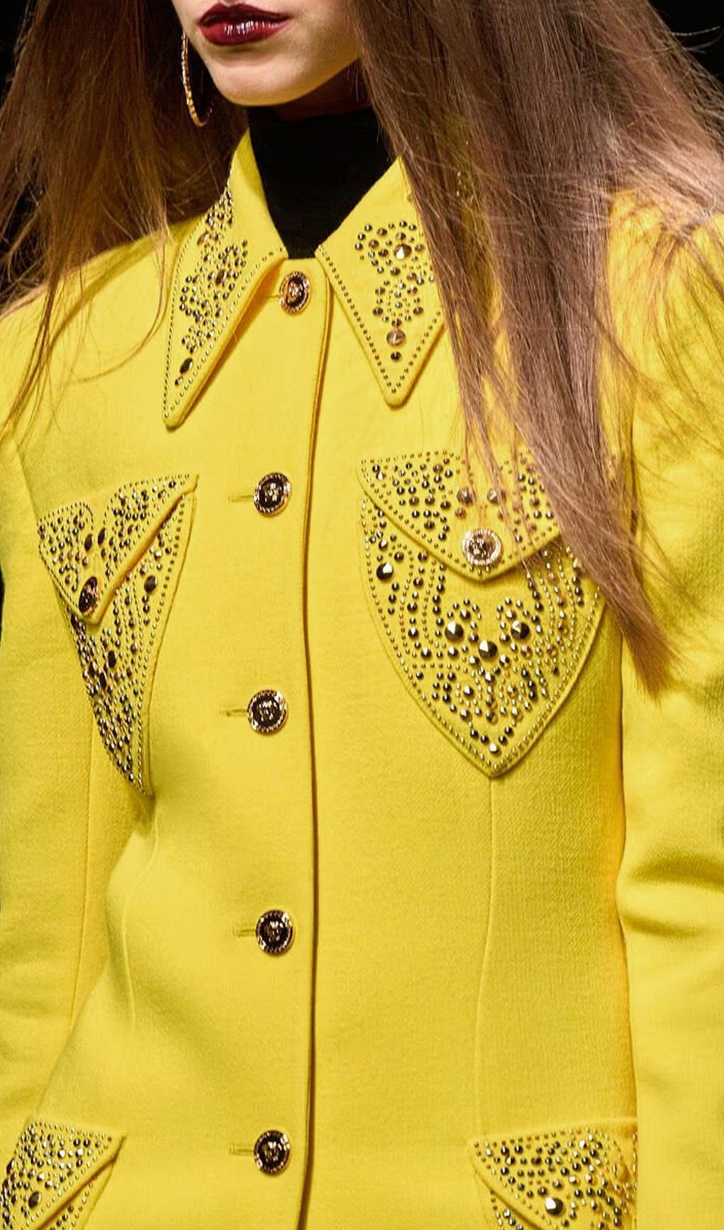 Howie Yellow Embellished Blazer