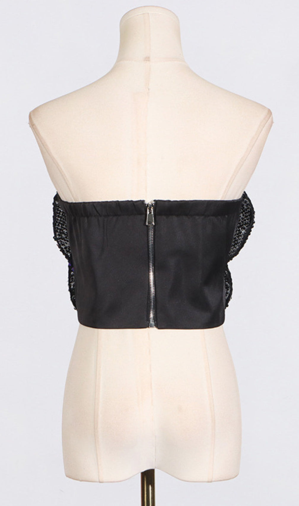 Aninda Sequin Flower Crop Top