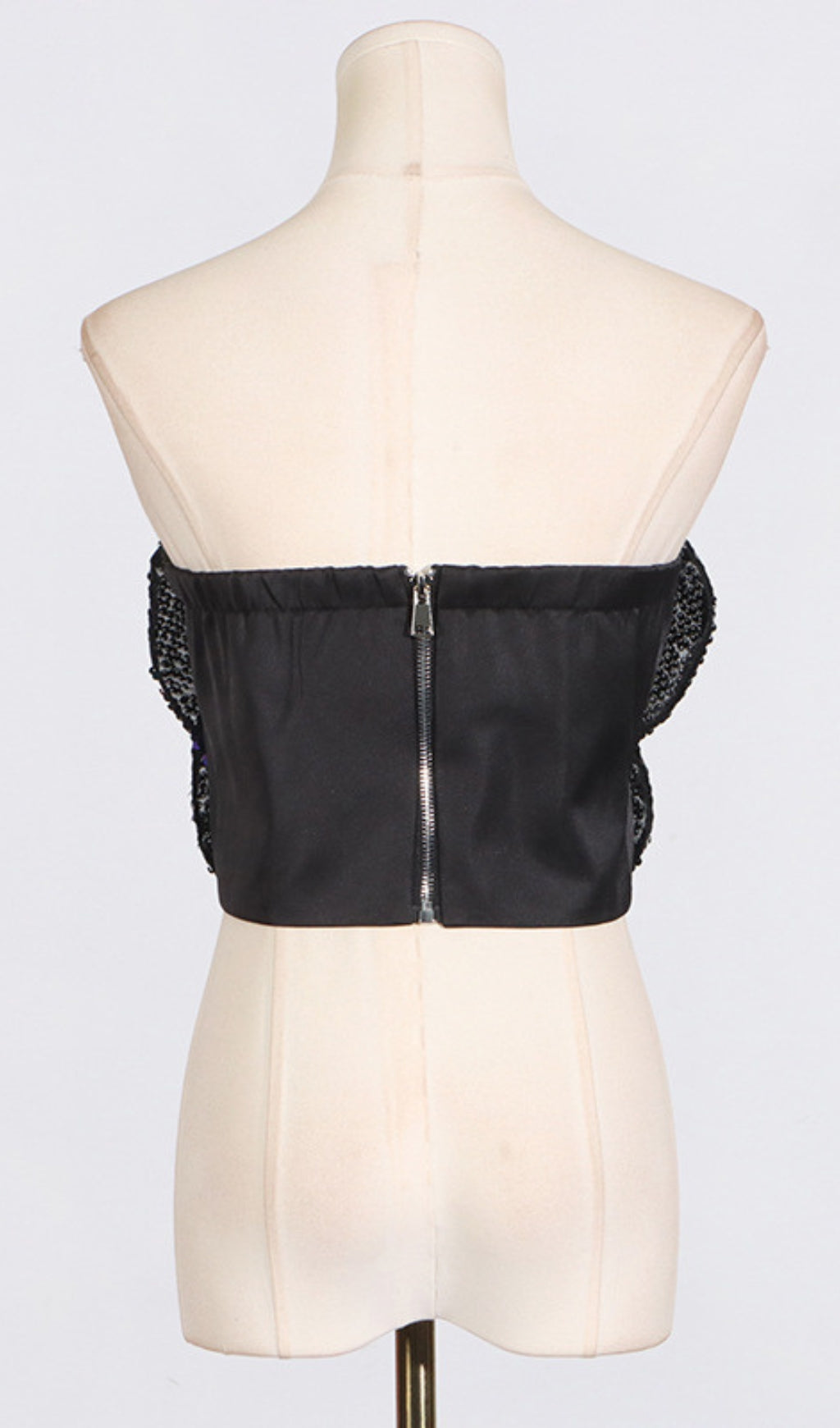 Aninda Sequin Flower Crop Top